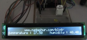 montage DHT22 sur arduino avec LCD