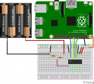 MCP3008 et pont diviseur